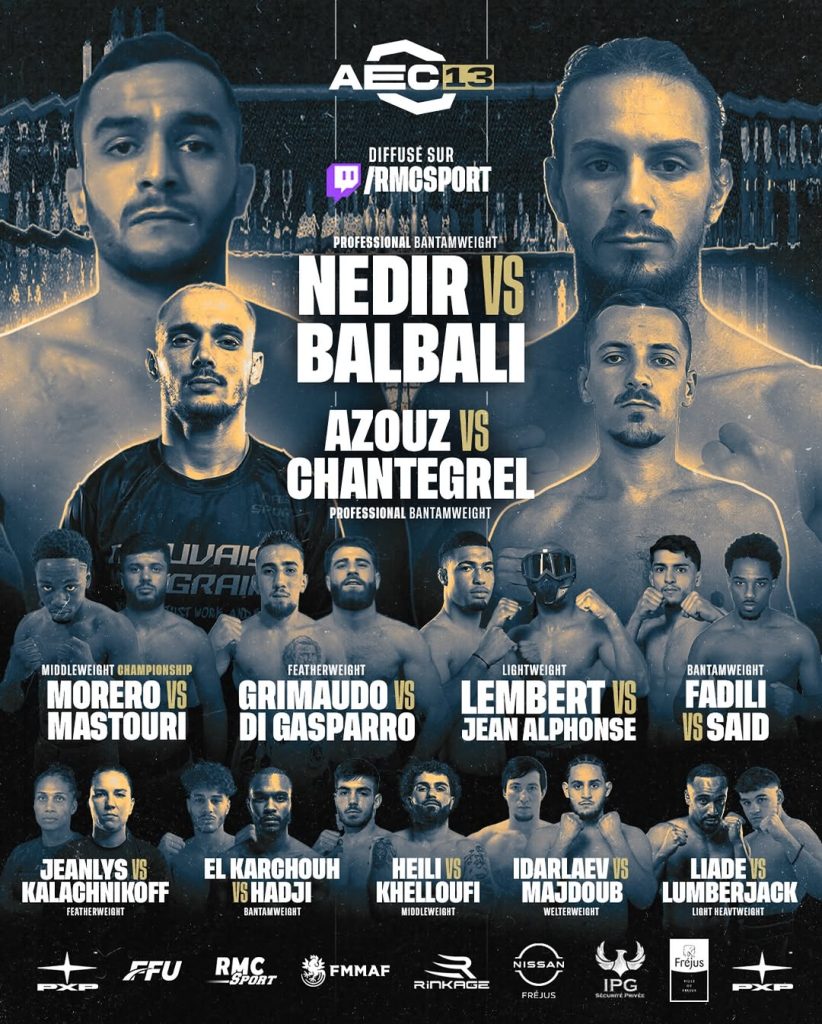 Affiche de la carte AEC 13 avec club MMA Fréjus